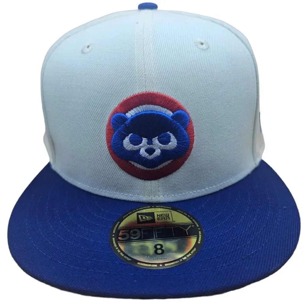 Hat Club RARE 8 White Dome Chicago Cubs Off White Two Tone Fitted Hat Era